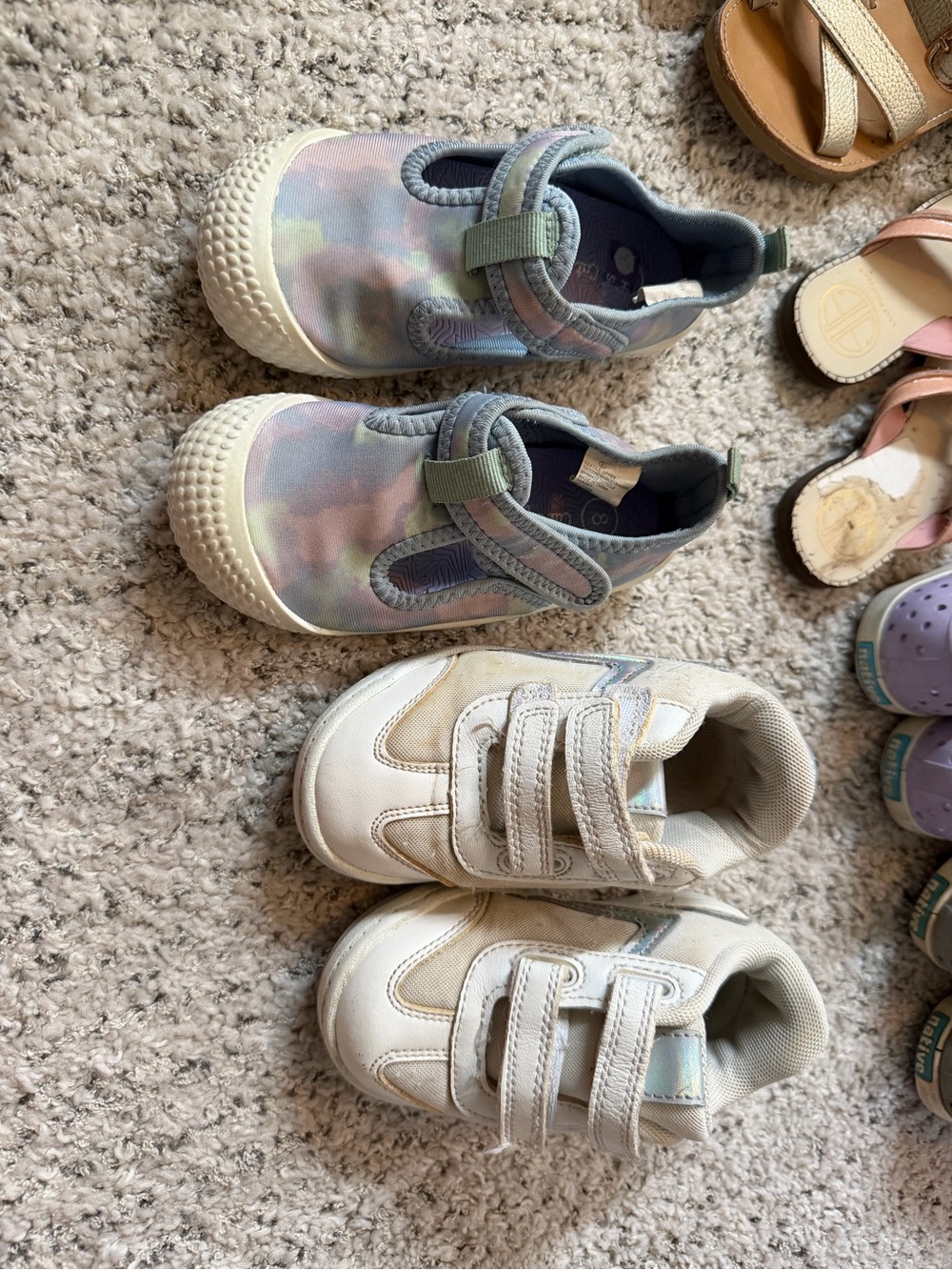 Cat & Jack Kids Water Shoes and sneakers size 8 toddler bundle lot